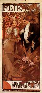 Alphonse Maria Mucha - Flirt calendar