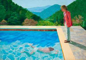 Portrait of an Artist (Pool with Two Figures)