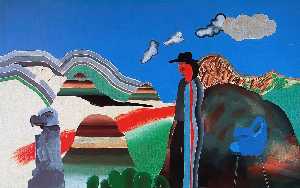 David Hockney - Rocky Mountains and Tired Indians
