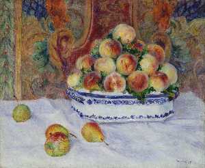 Still Life with Peaches (1881)