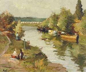 River at Amoureux, (1955)