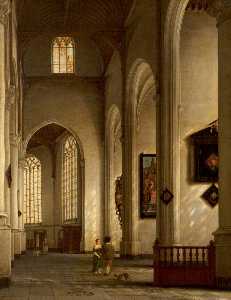 Interior of the Church of Saint Bavo, Haarlem