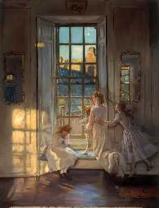 John Henry Lorimer - The Flight of the Swallows