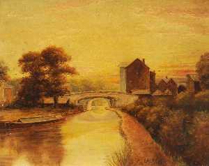 The Canal Bridge and Flour Mill, Norwood, Southall
