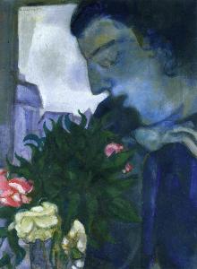 Marc Chagall - Self Portrait in Profile