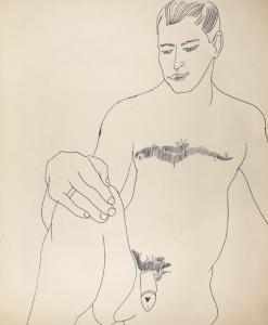 Andy Warhol - Seated Male Nude