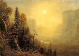 Albert Bierstadt - Study for Yosemite Valley, Glacier Point Trail