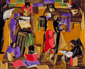 Jacob Lawrence - The Library