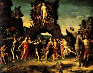 Andrea Mantegna - The Parnassus: Mars and Venus