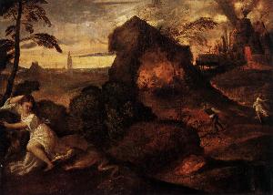 Titian Ramsey Peale Ii - Orpheus and Eurydice