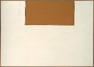 Robert Motherwell - Open No. 35: In Raw Umber on Sized Canvas