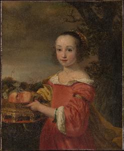 Ferdinand Bol - Petronella Elias (1648–1667) with a Basket of Fruit