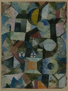 Paul Klee - Composition with the Yellow Half-Moon and the Y