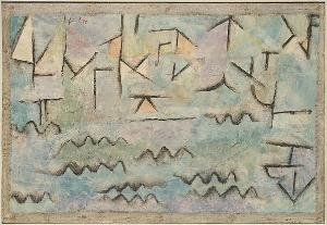 Paul Klee - The Rhine at Duisburg