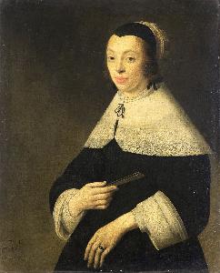 Palamedesz Anthonie (Stevaerts) - Portrait of a Young Woman, Anthonie Palamedesz, 1654