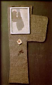 Joseph Beuys - Halved Felt Cross with Dust Image -quot;Magda-quot;