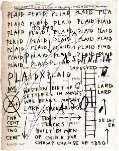 Jean Michel Basquiat - Untitled (Plaid)