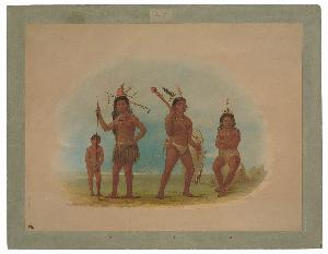 George Catlin - Four Arowak Indians