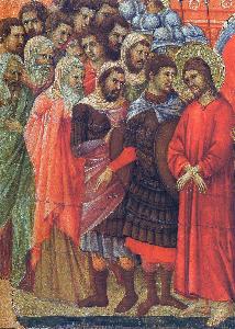 Duccio Di Buoninsegna - Pilate washes his hands