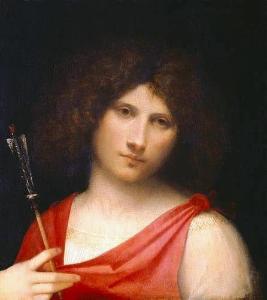 Giorgione (Giorgio Barbarelli Da Castelfranco) - Youth holding an Arrow