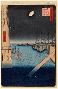 Ando Hiroshige - 4. Tsukudajima and Eitai Bridge