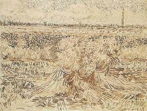 Vincent Van Gogh - Wheat Field with Sheaves