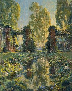 Colin Campbell Cooper - Lotus Pool, El Encanto, Santa Barbara