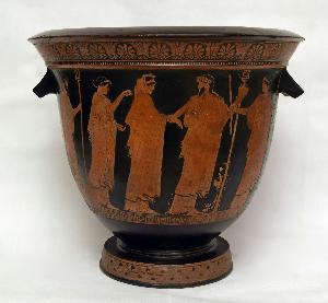 Kleophon Painter - Red-Figure Bell Krater depicting the Wedding of Dionysus and Ariadne