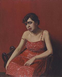 Felix Vallotton - Romanian Woman in a Red Dress
