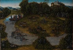 Lucas Cranach The Elder - The Stag Hunt of the Elector Frederic the Wise (1463-1525) of Saxony