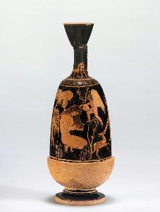 Meidias Painter - Attic ointment jar in the shape of an acorn