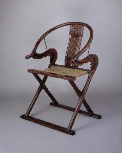 Danish Unknown Goldsmith - Folding wooden chair