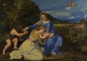 Titian Ramsey Peale Ii - Madonna Aldobrandini