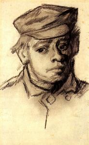 Vincent Van Gogh - Head of a Young Man