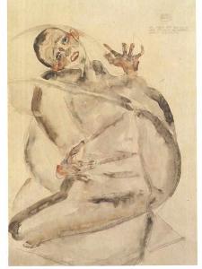 Egon Schiele - Self-portrait as prisoner