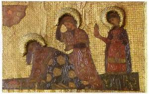 Nicholas Roerich - The Virgin Holidays. Adoration of the Magi. Three kings.