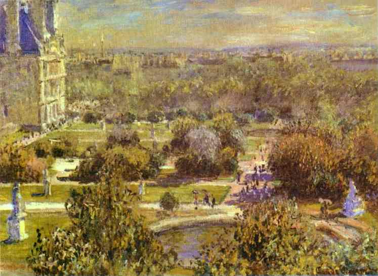 WikiOO.org - Encyclopedia of Fine Arts - Lukisan, Artwork Claude Monet - The Tuileries