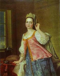 Portrait of A. D. Levitzkaya, Artist's Daughter