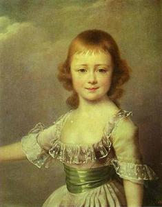 Portrait of Grand Duchess Ekaterina Pavlovna as a Child