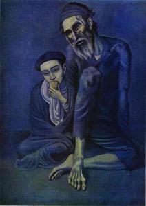 Pablo Picasso - Old Beggar with a Boy