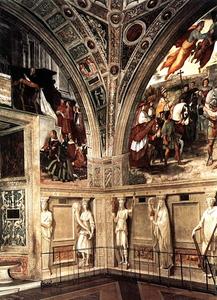 Raphael (Raffaello Sanzio Da Urbino) - Stanze Vaticane - View of the Stanza di Eliodoro