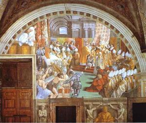 Raphael (Raffaello Sanzio Da Urbino) - The Coronation of Charlemagne