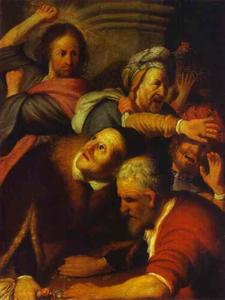 Rembrandt Van Rijn - Christ Drives Money-Changers from the Temple