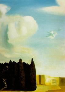 Salvador Dali - The Isle of the Dead - Centre, Section - Reconstructed, Compulsive Image, After Becklin, 1934
