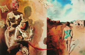 Salvador Dali - The Dream places a Hand on a Man-s Shoulder, 1936