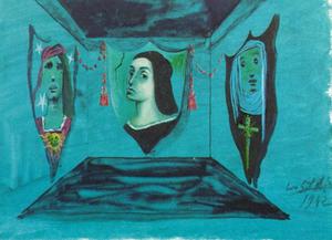 Salvador Dali - Design for the set of -Romeo and Juliet-, 1942