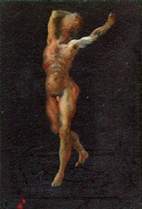 Salvador Dali - Untitled (Male Nude in a Landscape), 1948