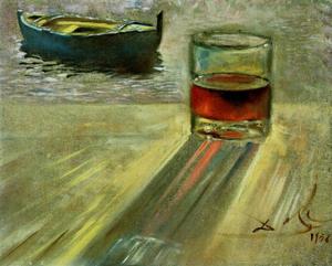 Salvador Dali - Wine Glass and Boat, 1956