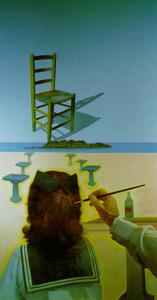Salvador Dali - The Chair (stereoscopic work, left component), 1975