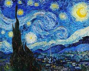 Vincent Van Gogh - Starry Night (New York, MoMA) - (buy paintings reproductions)